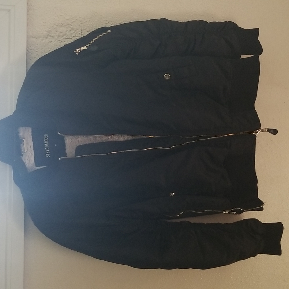 Womens Steve Madden Bomber Coat